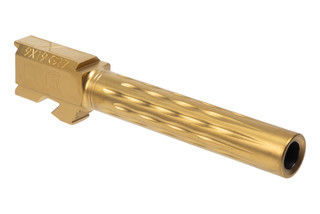 Faxon Firearms Flame Fluted 9mm Barrel Fits GLOCK 17 Gen 2-4 with 11 degree target crown.